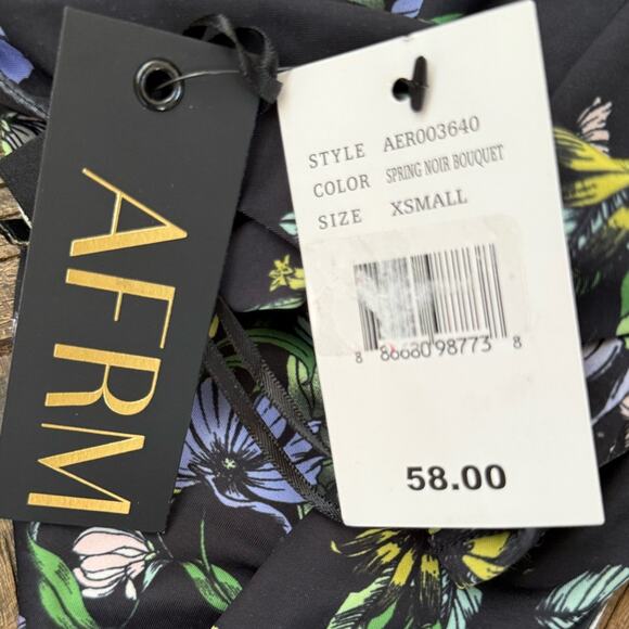 NWT AFMR Celyn Sleeveless Spring Noir Bouquet Bodysuit – Sz XS - Picture 9 of 9